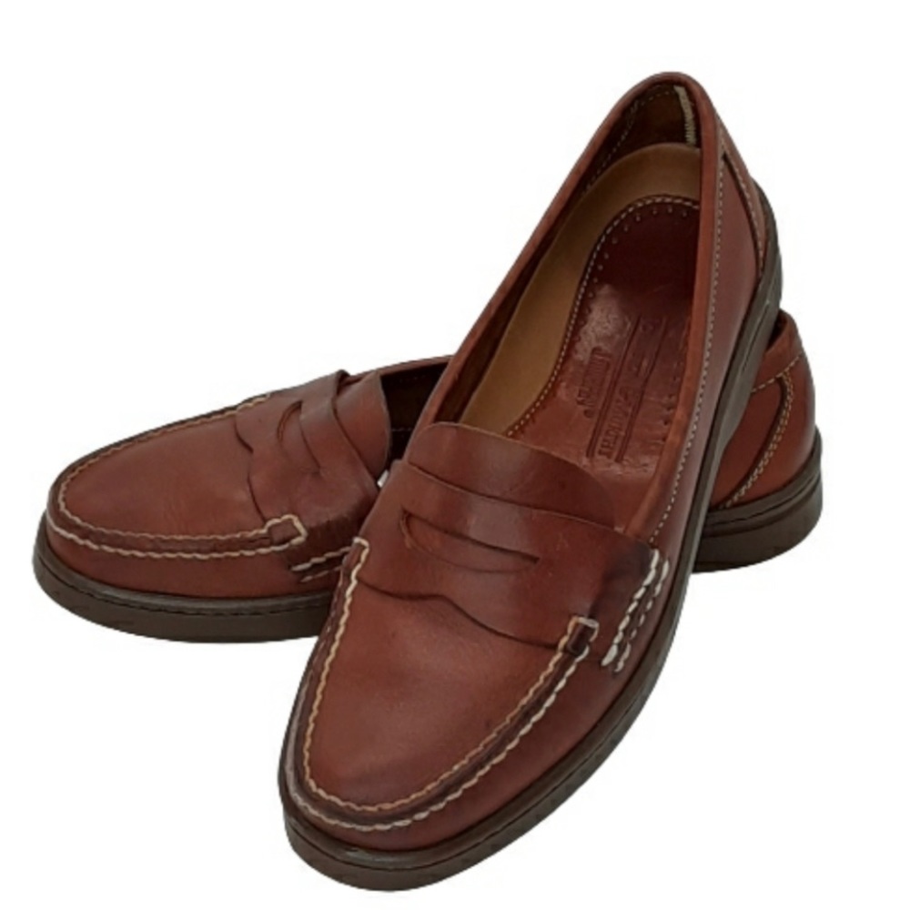 Johnston & Murphy mens brown loafers, 9.5